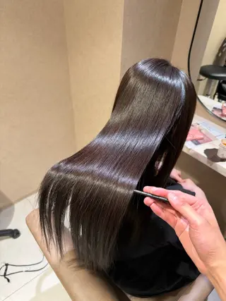 ロング カラー 森 勇介のヘアスタイル