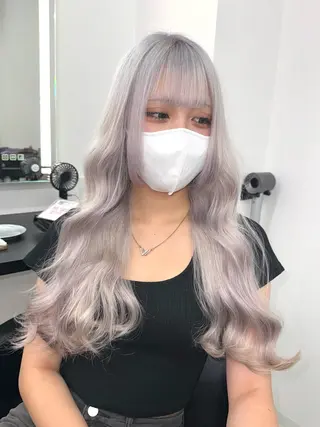ロング カラー ブリーチカラー💖 rukaのヘアスタイル