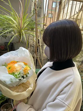 ミディアム カラー Moca 〰️のヘアスタイル