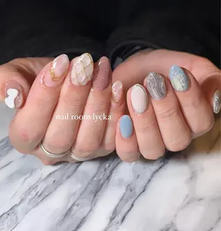 ネイル ネイルルームリッカ 𝐦𝐚𝐲𝐮のネイルデザイン