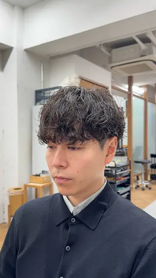 パーマ メンズ 立川メンズ特化/ パーマ職人/氣田瞬介のヘアスタイル
