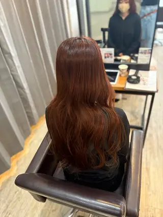 ロング カラー 艶カラー 藤澤さくらのマツエク・マツパデザイン