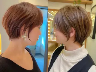 ショート 縮毛矯正/レイヤー taiga🧡のヘアスタイル