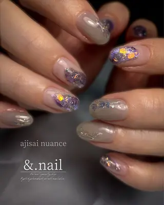 ネイル &.nail/ ニュアンス/持込み可のネイルデザイン