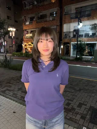 セミロング 後藤 こなんのヘアスタイル