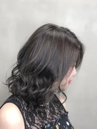 ミディアム カラー 【透明感、艶髪】西村 有司のヘアスタイル