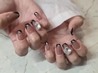ネイル 韓国/ワンホン/長さ 出しつけ放題🎀のネイルデザイン