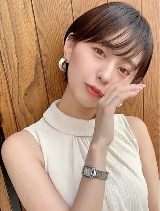 ショート 福本 可奈子のヘアスタイル