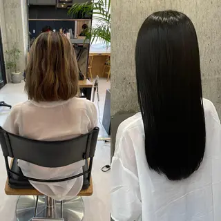 ロング カラー ヘアアレンジ TATSUYA アートディレクターのヘアスタイル