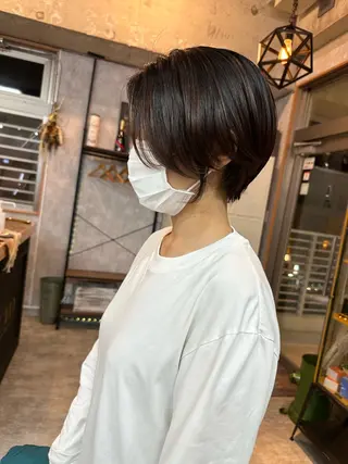 ショート モテ髪/ボブ/ショー ト/アダチフウトのヘアスタイル