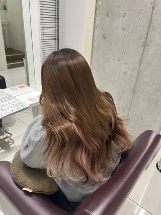 ロング りおな/髪質改善/ カラー /平尾のヘアスタイル