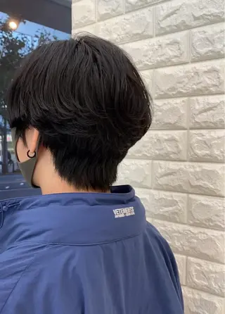 パーマ 韓国ヘア レイヤーカットのヘアスタイル