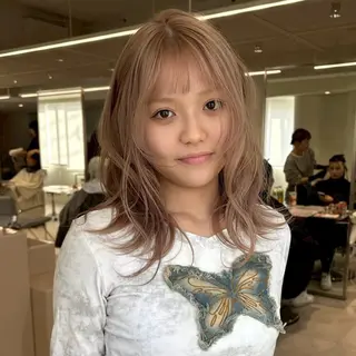 カラー aoi🌙ウルフ カット無料モデル募集のヘアスタイル