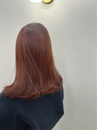 ミディアム カラー rina🤍 似合わせ透け感カラーのヘアスタイル