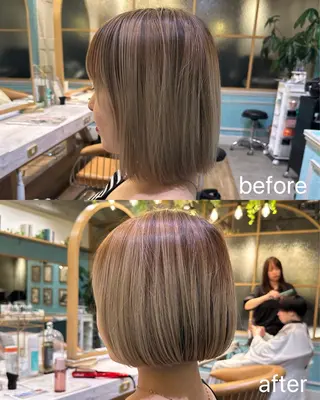 ショート 縮毛矯正/レイヤー taiga🧡のヘアスタイル