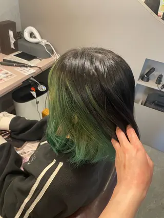 セミロング hair make echo滿木あい花のヘアスタイル