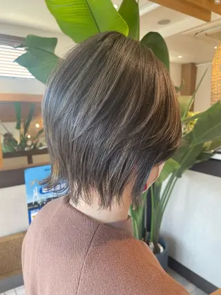 ミディアム カラー 高木 櫻のヘアスタイル