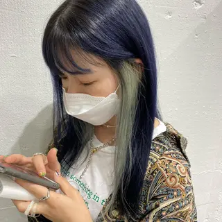 セミロング カラー kai .のヘアスタイル