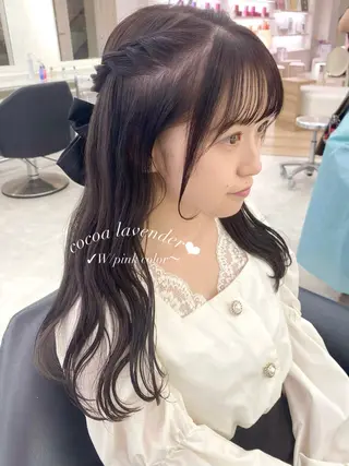 ロング カラー ParveMix 🤍加藤理沙のヘアスタイル