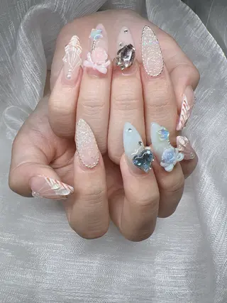ネイル Lee Nails チップ長さだし専門店のネイルデザイン