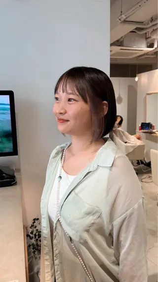 カラー ウメキ ユウカのヘアスタイル