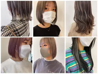 セミロング カラー 髪質改善・縮毛矯正 年間1500名担当♪のヘアスタイル