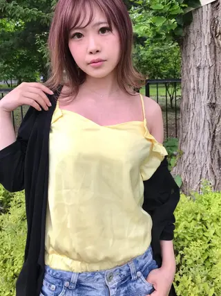 カラー ママ美容師 ＊ヒマワリのヘアスタイル