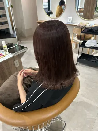 ミディアム カラー 透明感カラー/ 石山浩二のヘアスタイル