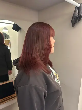 セミロング カラー カラーモデル募集/ sakiのヘアスタイル