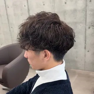 パーマ メンズ 佃 優音のヘアスタイル