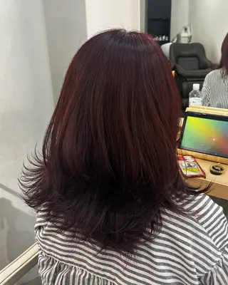 ミディアム カラー sayuri /大阪・心斎橋美容師のヘアスタイル