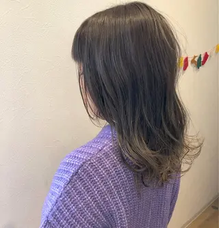 ミディアム カラー 奈良市/尼ヶ辻 谷川和也のヘアスタイル