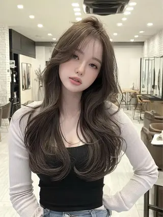 ロング 🫧かいり🌷韓国 🪽‪烏丸❣️のヘアスタイル