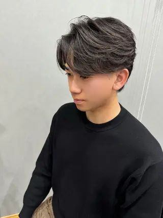 パーマ メンズ ✨ブリーチ無しWカラ ー・メンズ✨佐藤秀太のヘアスタイル