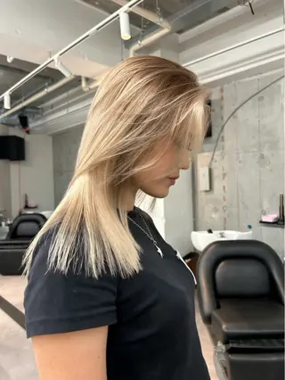 ミディアム カラー Tabuchi Mamiyaのヘアスタイル