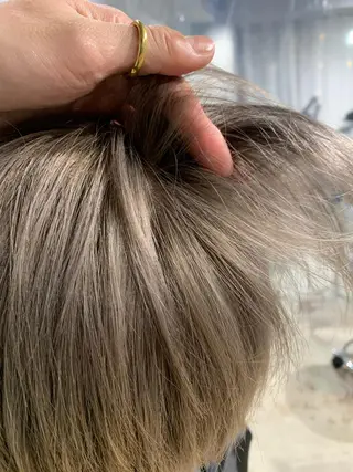 ショート カラー パーマ ヘアアレンジ メンズ ボブパーマコテ巻き風 パーマNo1深江秀平のヘアスタイル