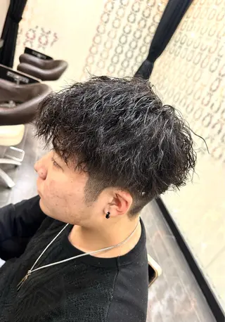 パーマ ナチュラルヘア 神田一瑳のヘアスタイル