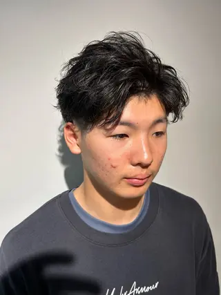 ショート カラー パーマ メンズ 田尻 駆のヘアスタイル