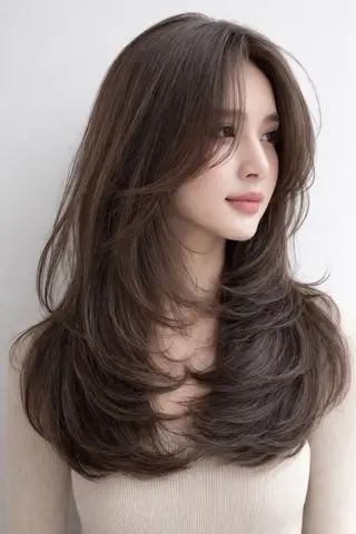 セミロング 絶対綺麗な暖色カラー 🎯あります✨増渕✨のヘアスタイル