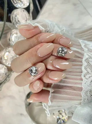 ネイル 24時まで❤︎韓国、 ワンホンネイルのネイルデザイン