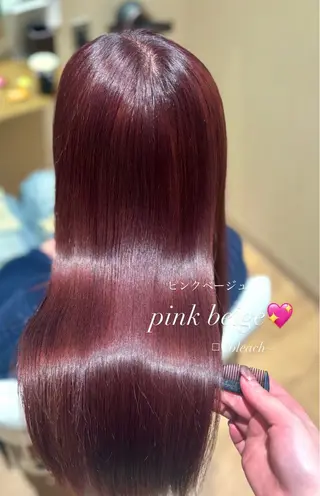ロング 中島愛佳🐥⸒⸒ 縮毛矯正/艶髪カラーのヘアスタイル