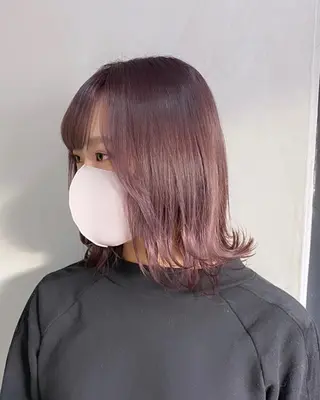 ミディアム カラー パーマ ヘアアレンジ 🤍透明感カラー🤍 Ryujiのヘアスタイル