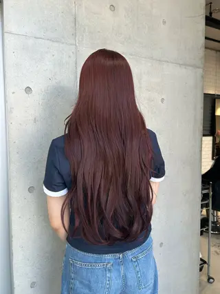 ロング カラー ヘアアレンジ ボブ艶モテカラー🫧 カリンのヘアスタイル
