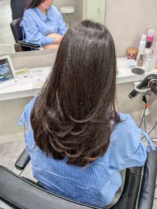 ロング 髪質改善/ 上村旺武のヘアスタイル