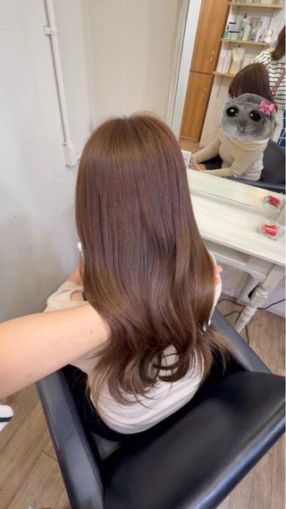 ロング カラー 心寧🍑🤍ྀི/ beigecolorのヘアスタイル