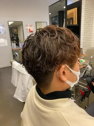 パーマ 透明感カラー🌿 グレージュ🐺陽介のヘアスタイル