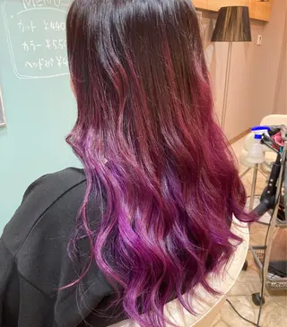 ロング カラー 谷川 穂のヘアスタイル