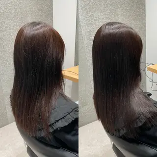 セミロング カラー 髪質改善ヘアケア 艶髪特化/上田のヘアスタイル