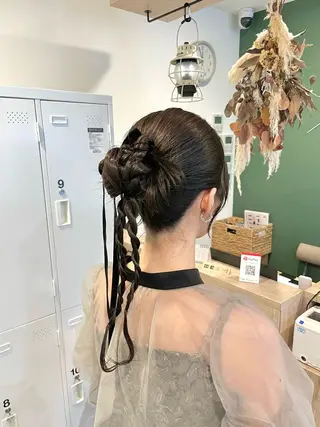 ロング ヘアアレンジ 髪質改善🌱透明感 カラー/MINAMIのヘアスタイル