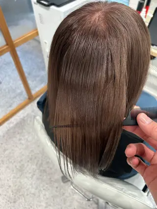 ミディアム 髪質改善 メンズパーマゆうひのヘアスタイル